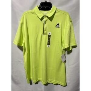 Reebok Classic Men's Perf Polo Shirt Size XL Color Sharp Green